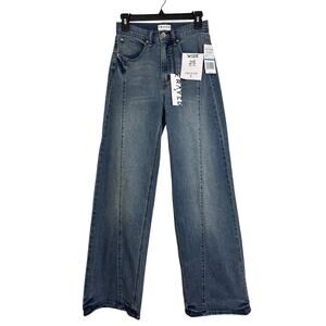 Frayed Brand Jeans, Size 25 High-Rise Wide Leg